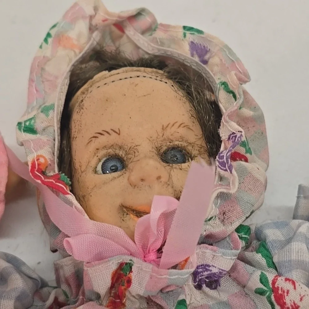 Gi-go Expressions Baby Doll Palm Pals‎ Bean Bag Vintage 90s Face Set Of 4